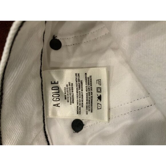AGOLDE Opening Ceremony White  High Rise Classic Straight Denim Jeans, Size 29 - Picture 9 of 11